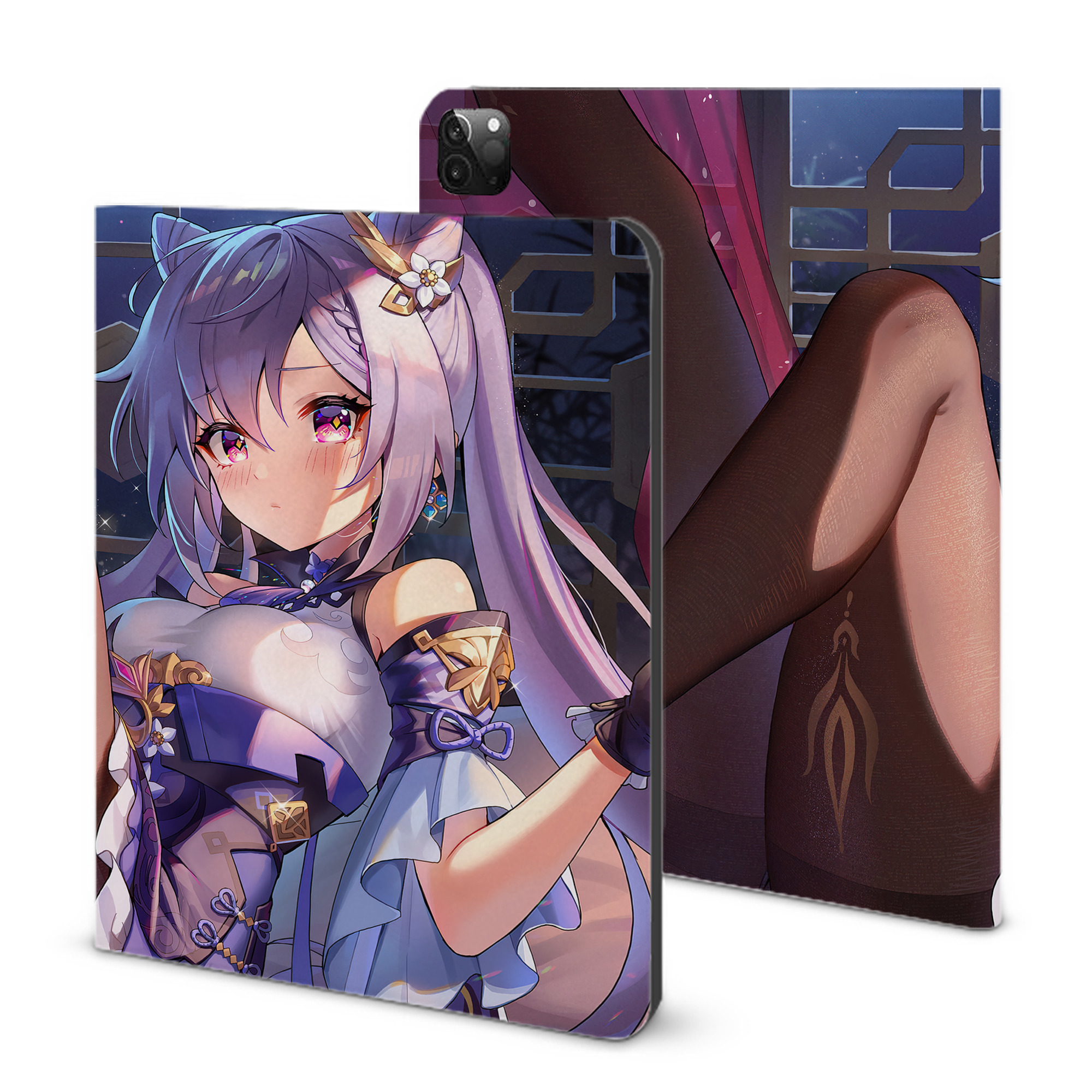 げんし神 genshin IPadケース ペンホルダー付き ブックスタイルデザイン